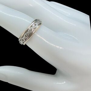 Vintage Unisex Hallmarked Uncas 10K Gold Filled & Sterling Band